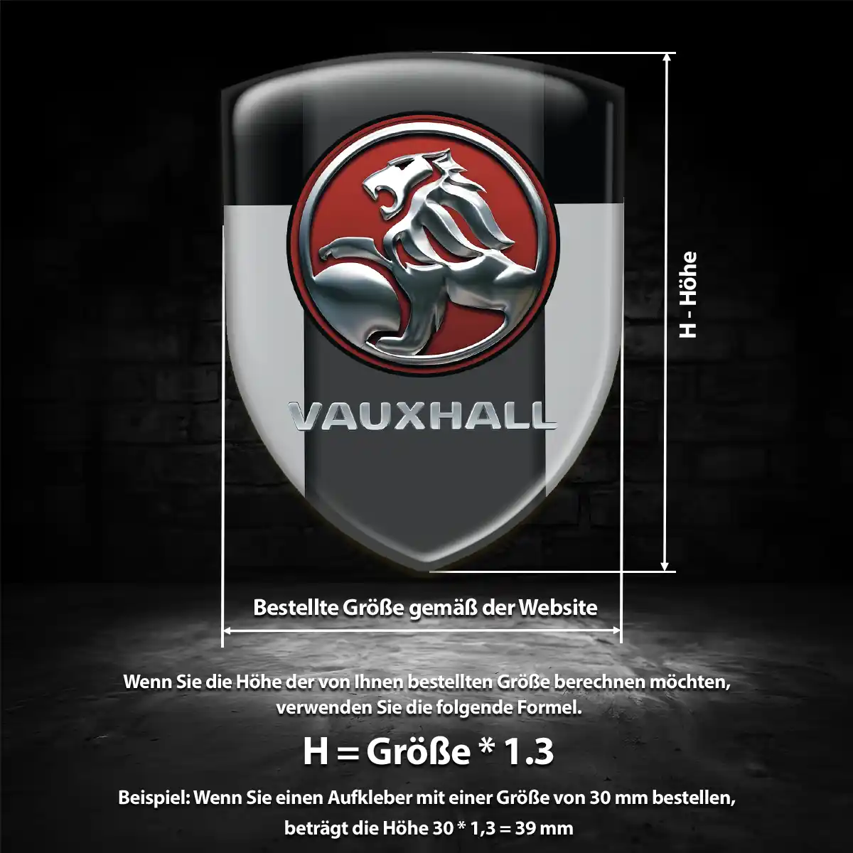 Vauxhall Emblem Aufkleber Wappen Auto Interieurdesign