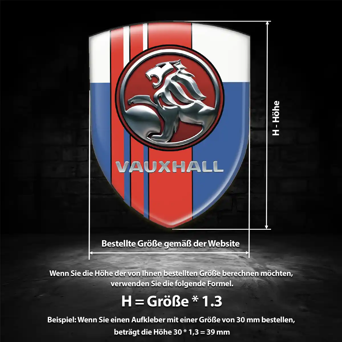 Vauxhall Emblem Aufkleber Wappen Auto Markenedition