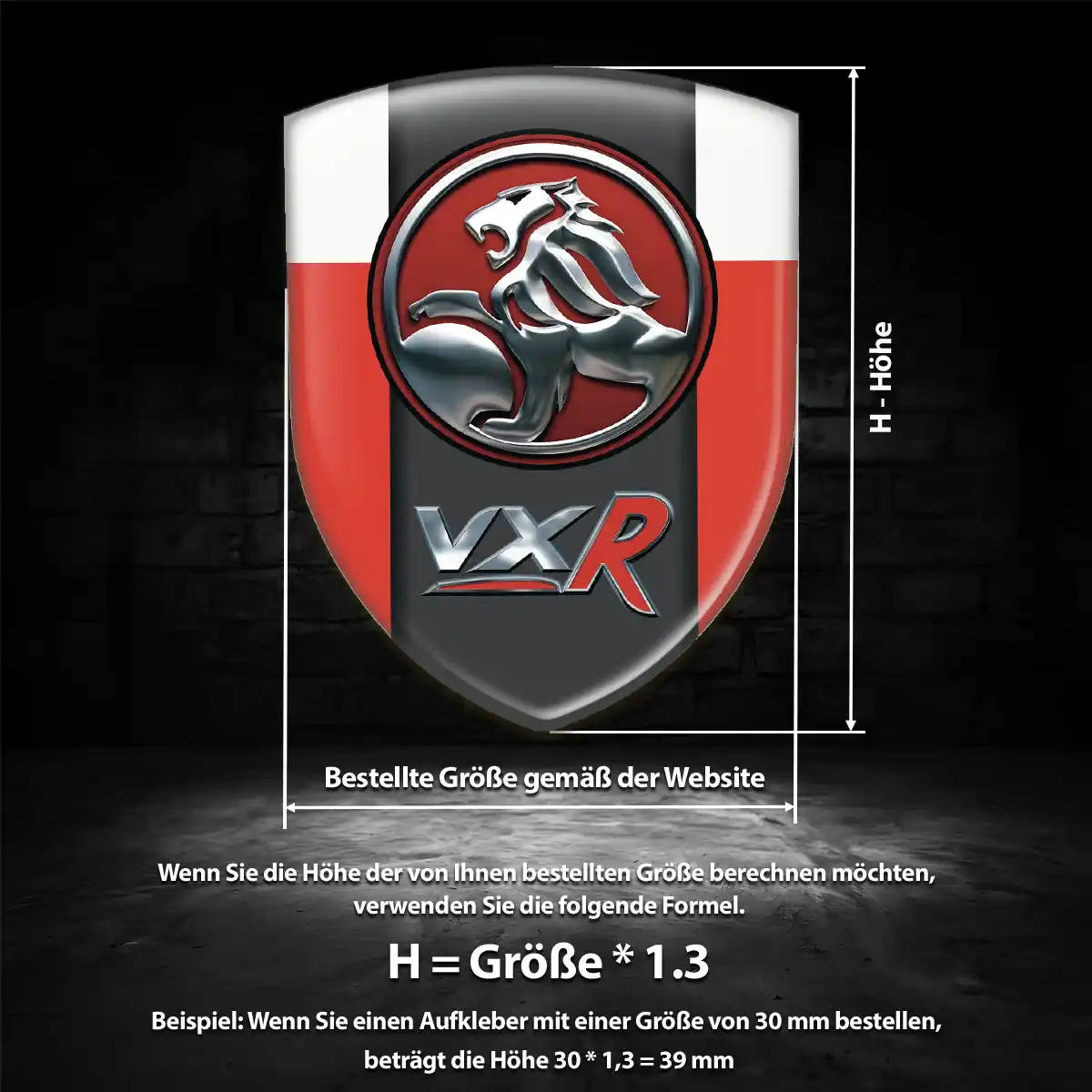 Vauxhall Emblem Aufkleber Wappen Edles Design
