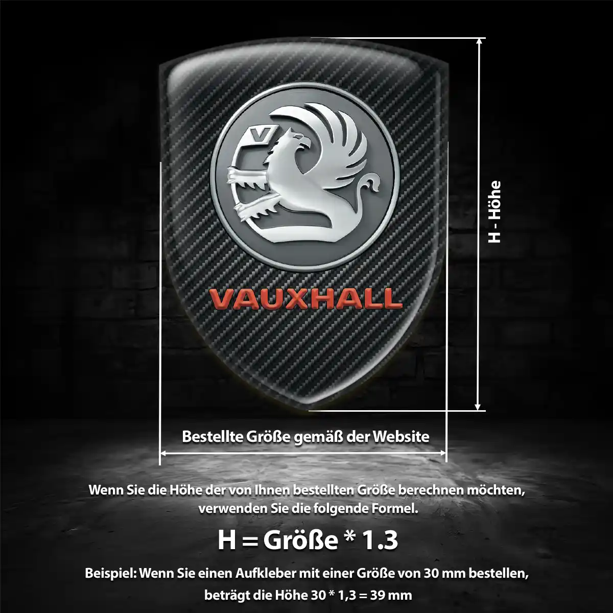 Vauxhall Emblem Aufkleber Wappen Elegantes Design