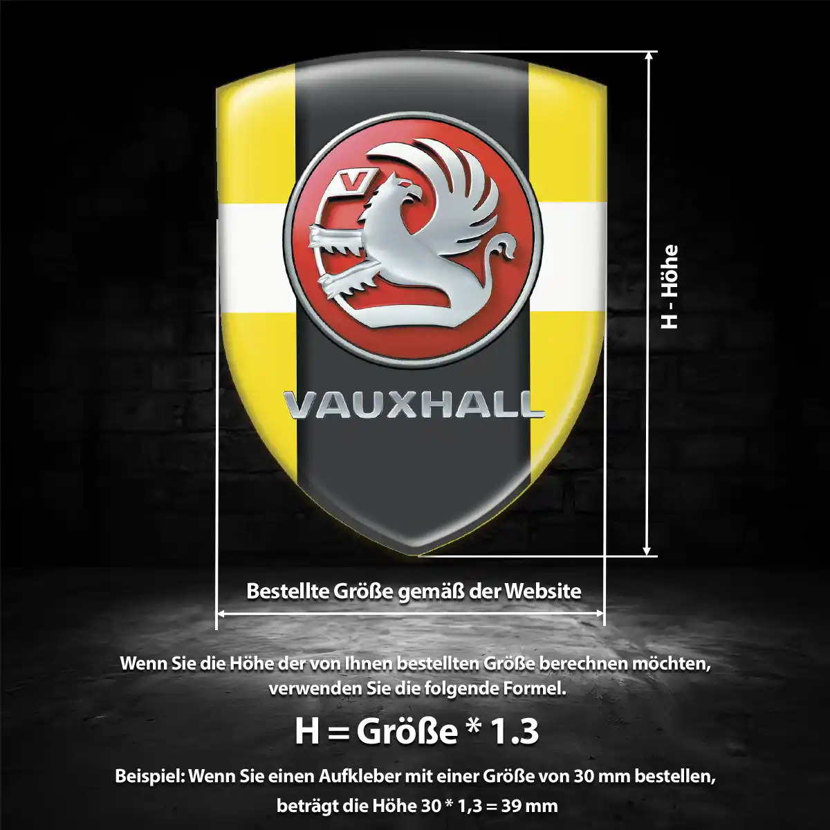 Vauxhall Emblem Aufkleber Wappen Exterieurdesign