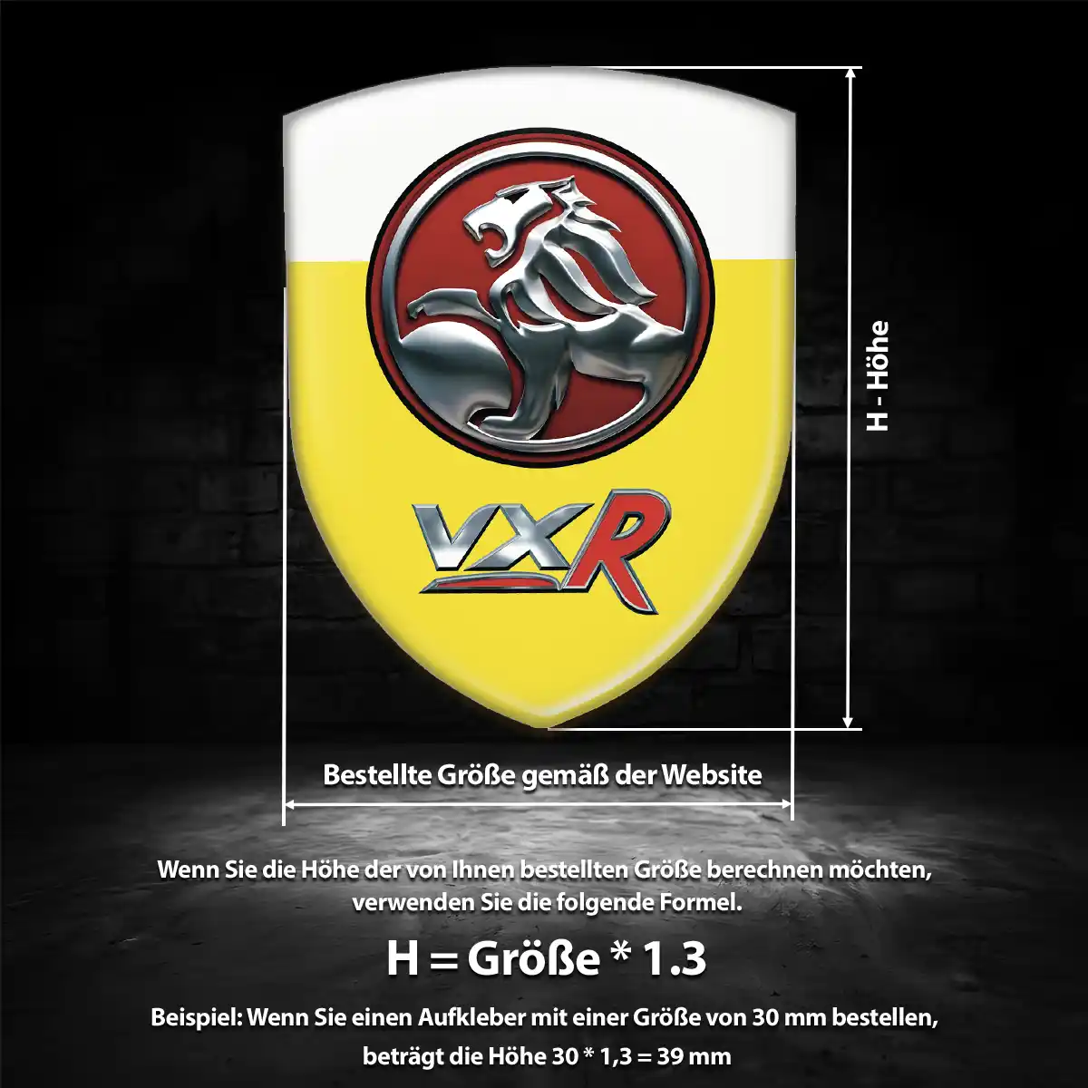 Vauxhall Emblem Aufkleber Wappen Modernes Design