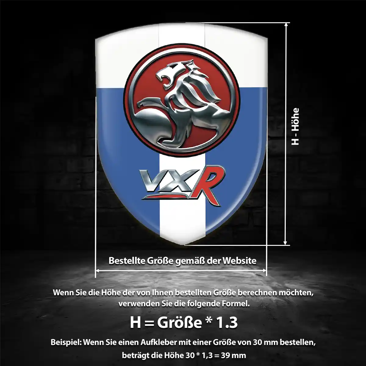 Vauxhall Emblem Aufkleber Wappen Stilvolles Design