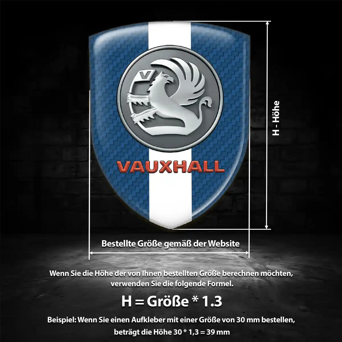 Vauxhall Emblem Edles Design