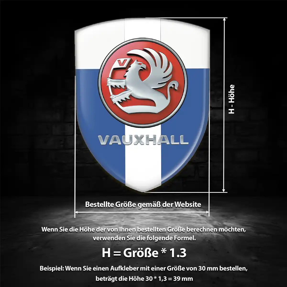 Vauxhall Emblem Hochwertiges Harz