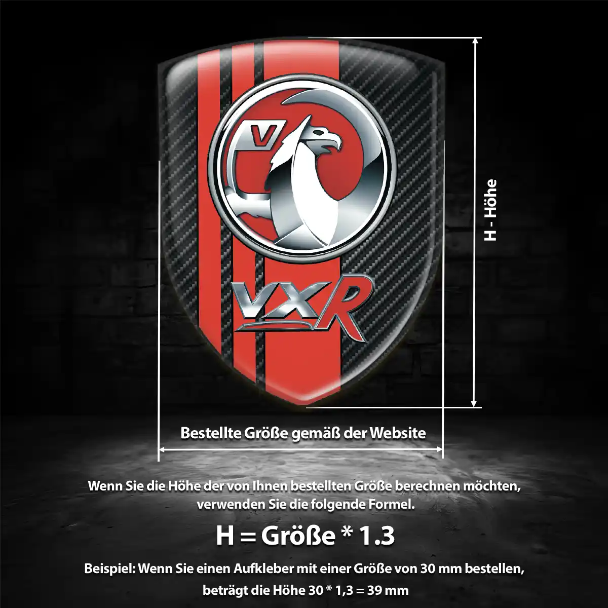 Vauxhall Emblem Tuningfahrzeug