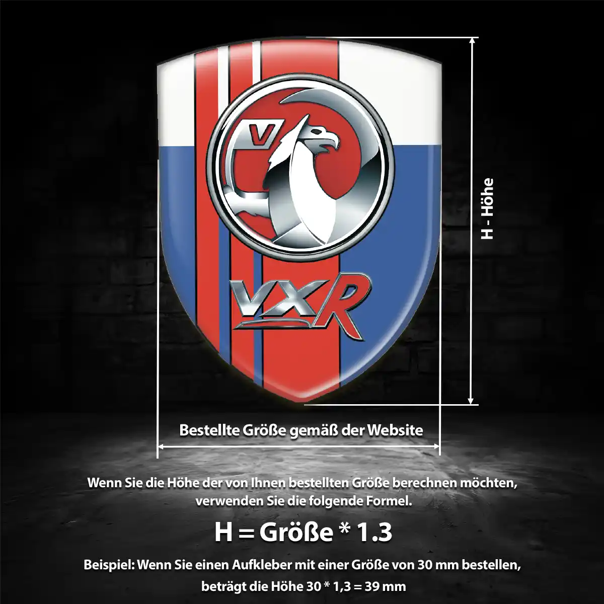 Vauxhall Emblem Wappen Aufkleber Auto Hohe Qualität