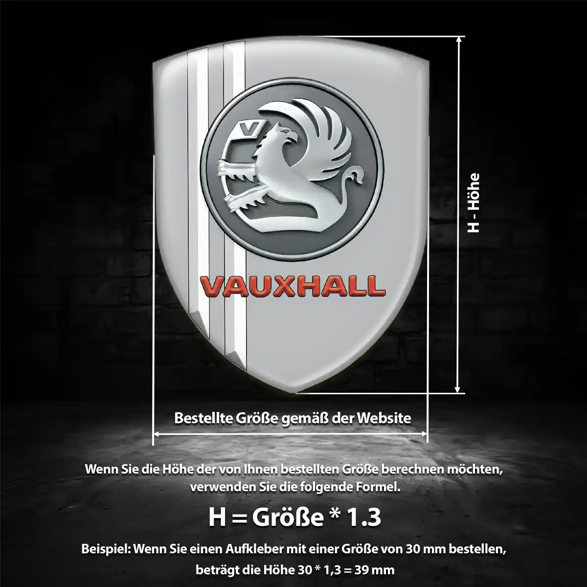 Vauxhall Emblem Wappen Aufkleber Auto Interieurdesign