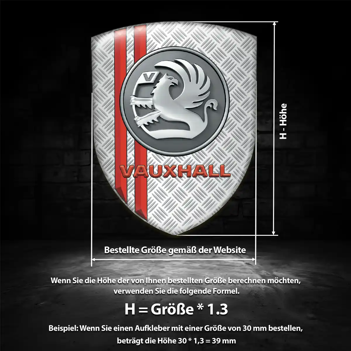 Vauxhall Emblem Wappen Aufkleber Auto Markenedition