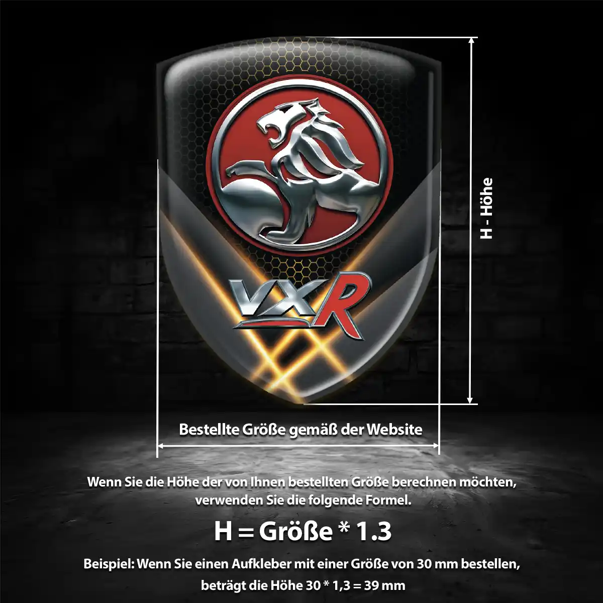 Vauxhall Emblem Wappen Aufkleber Auto Stilvolles Design