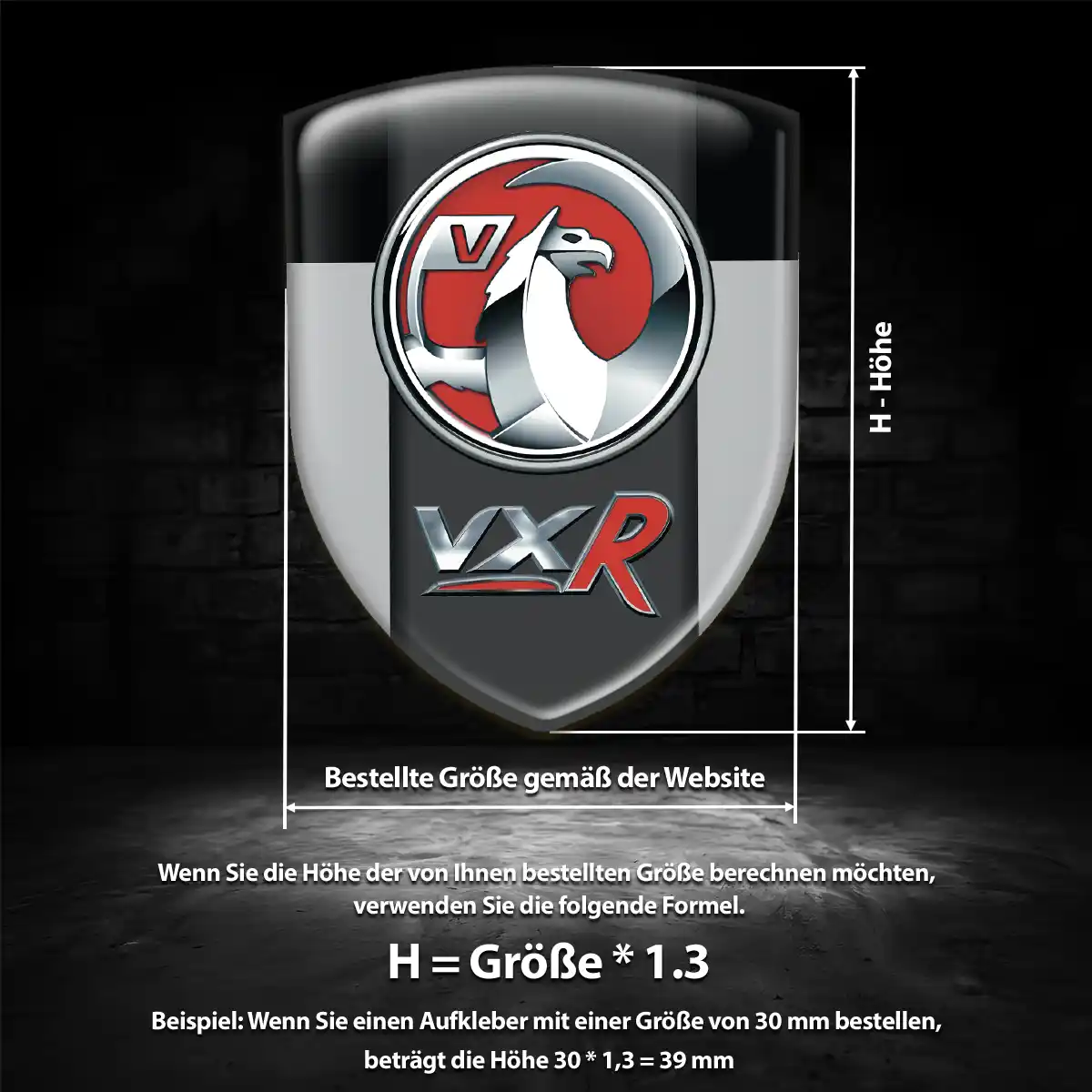 Vauxhall Emblem Wappen Aufkleber Edles Design