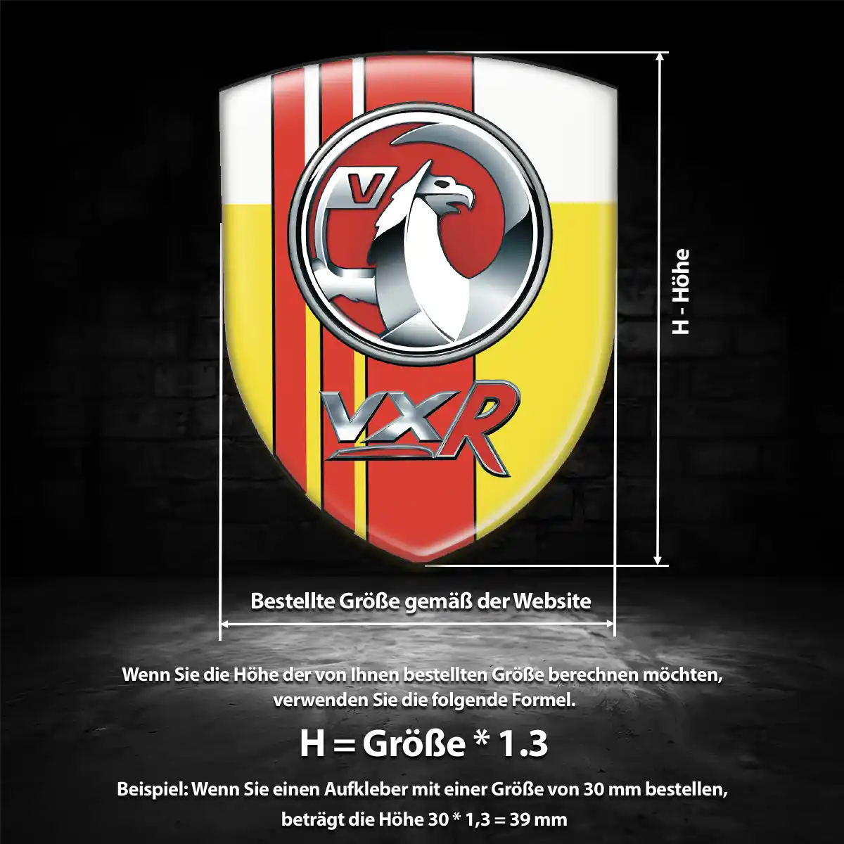 Vauxhall Emblem Wappen Aufkleber Limitierte Auflage
