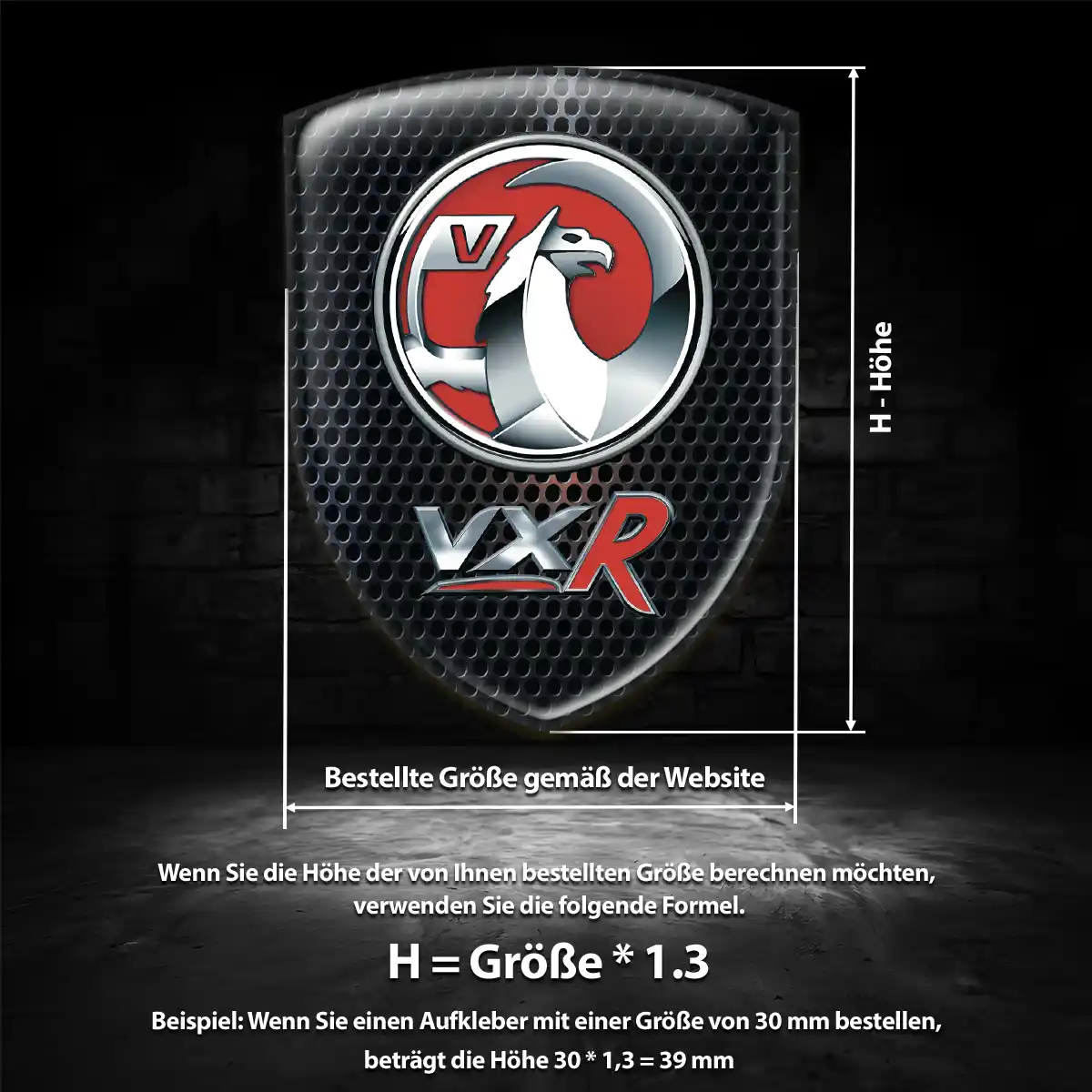 Vauxhall Emblem Wappen Aufkleber Stilvolles Design