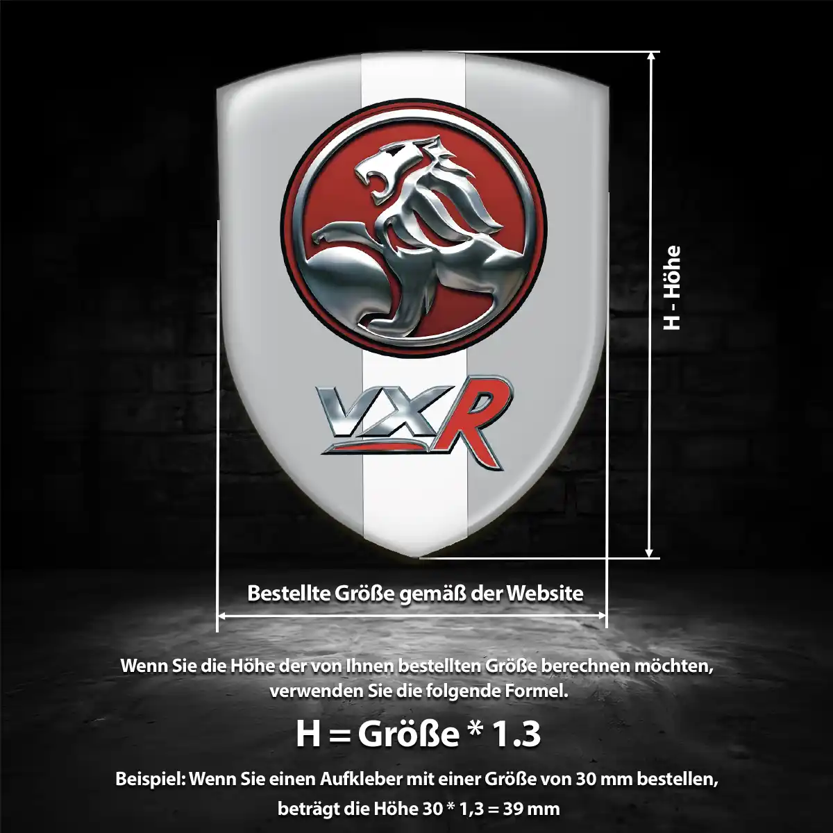 Vauxhall Emblem Wappen Aufkleber Tuningfahrzeug