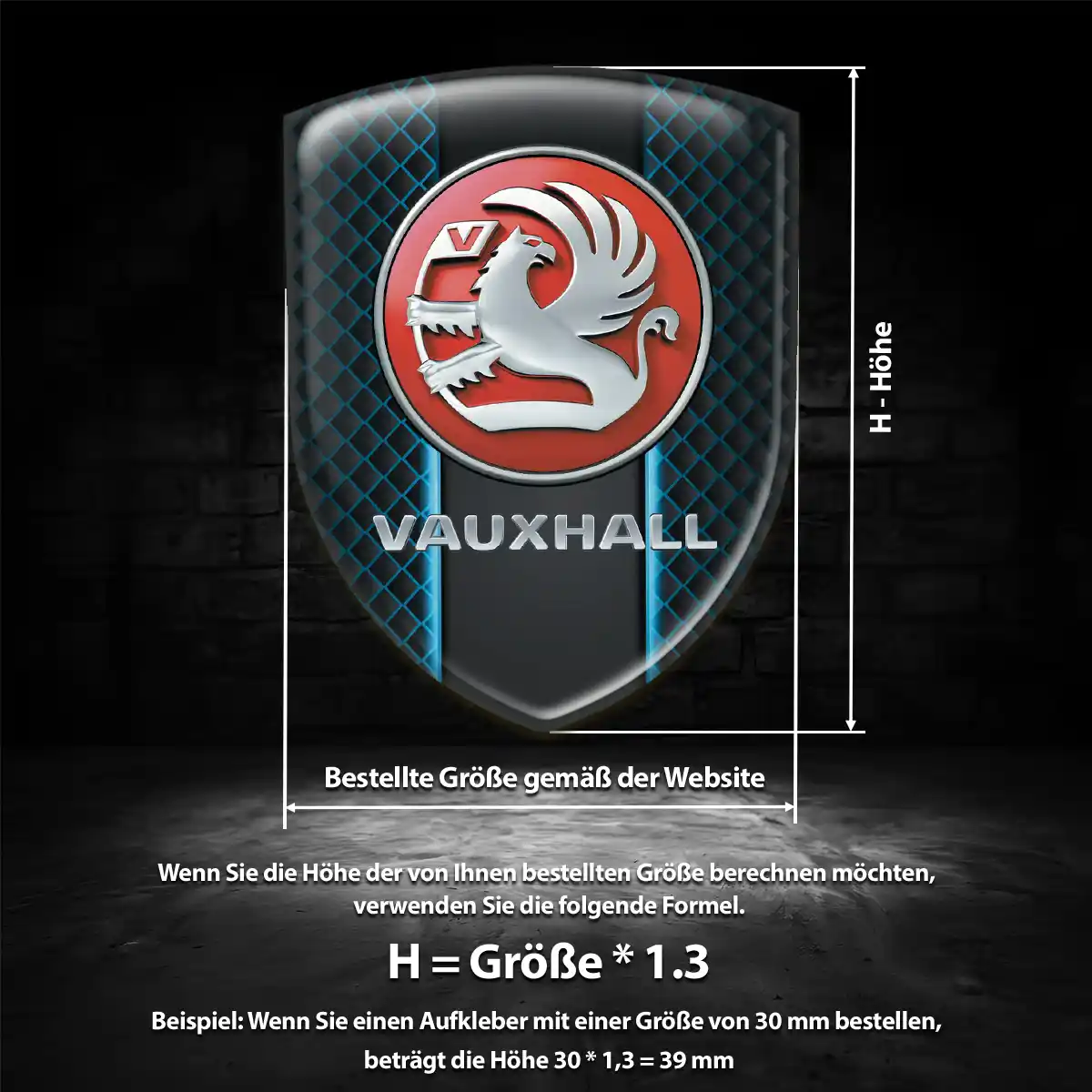 Vauxhall Emblem Wappen Auto Ausdrucksstarkes Design
