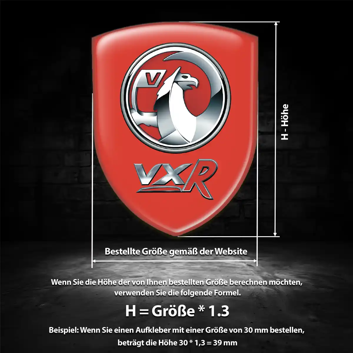 Vauxhall Emblem Wappen Auto Hochwertiges Harz