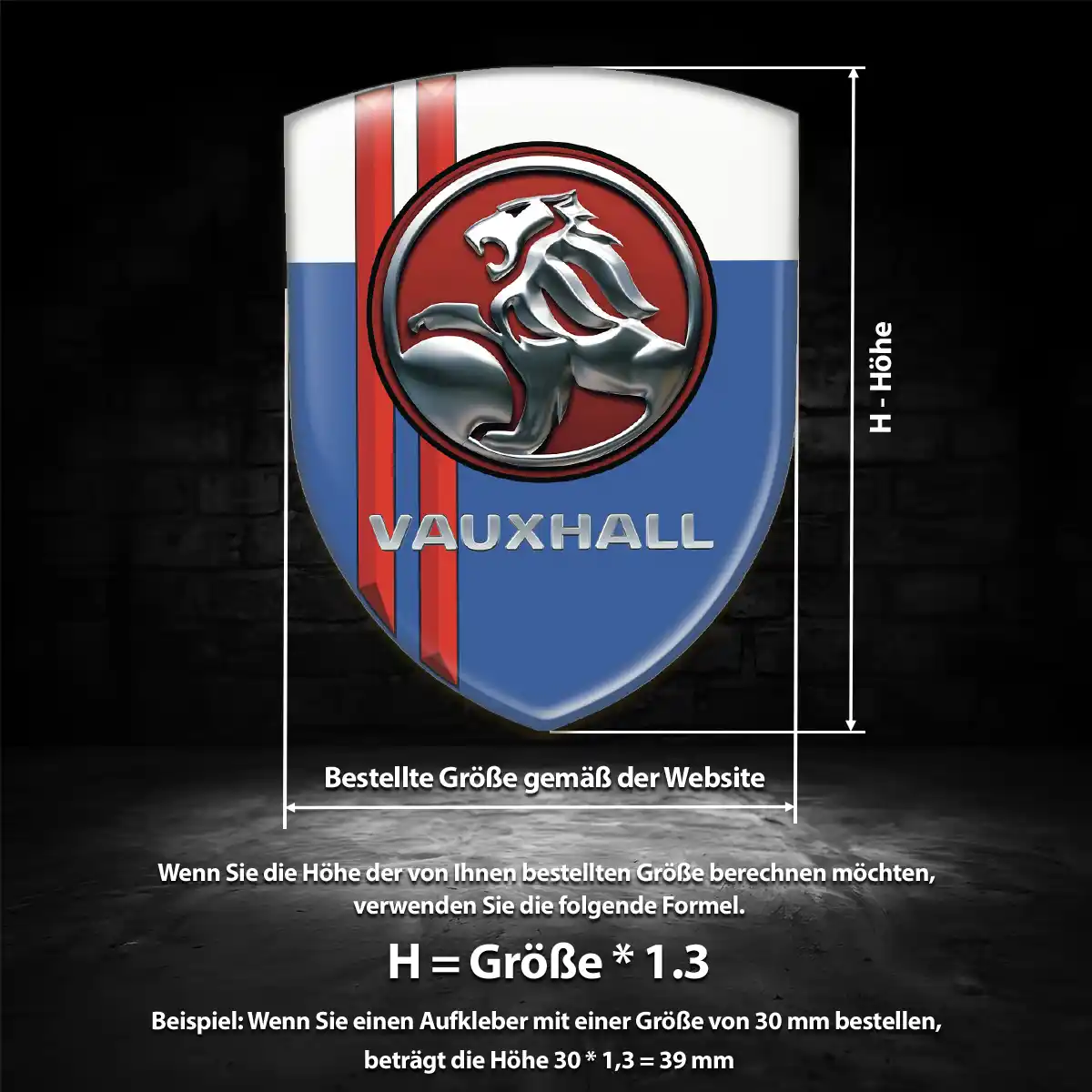 Vauxhall Emblem Wappen Auto Tuningfahrzeug