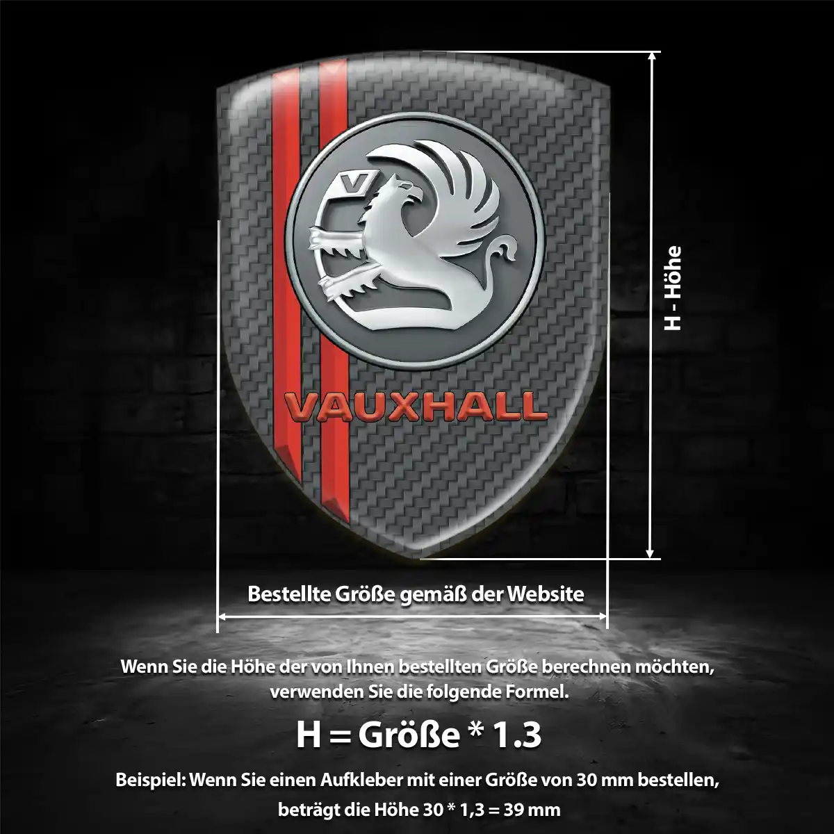 Vauxhall Emblem Wappen Interieurdesign