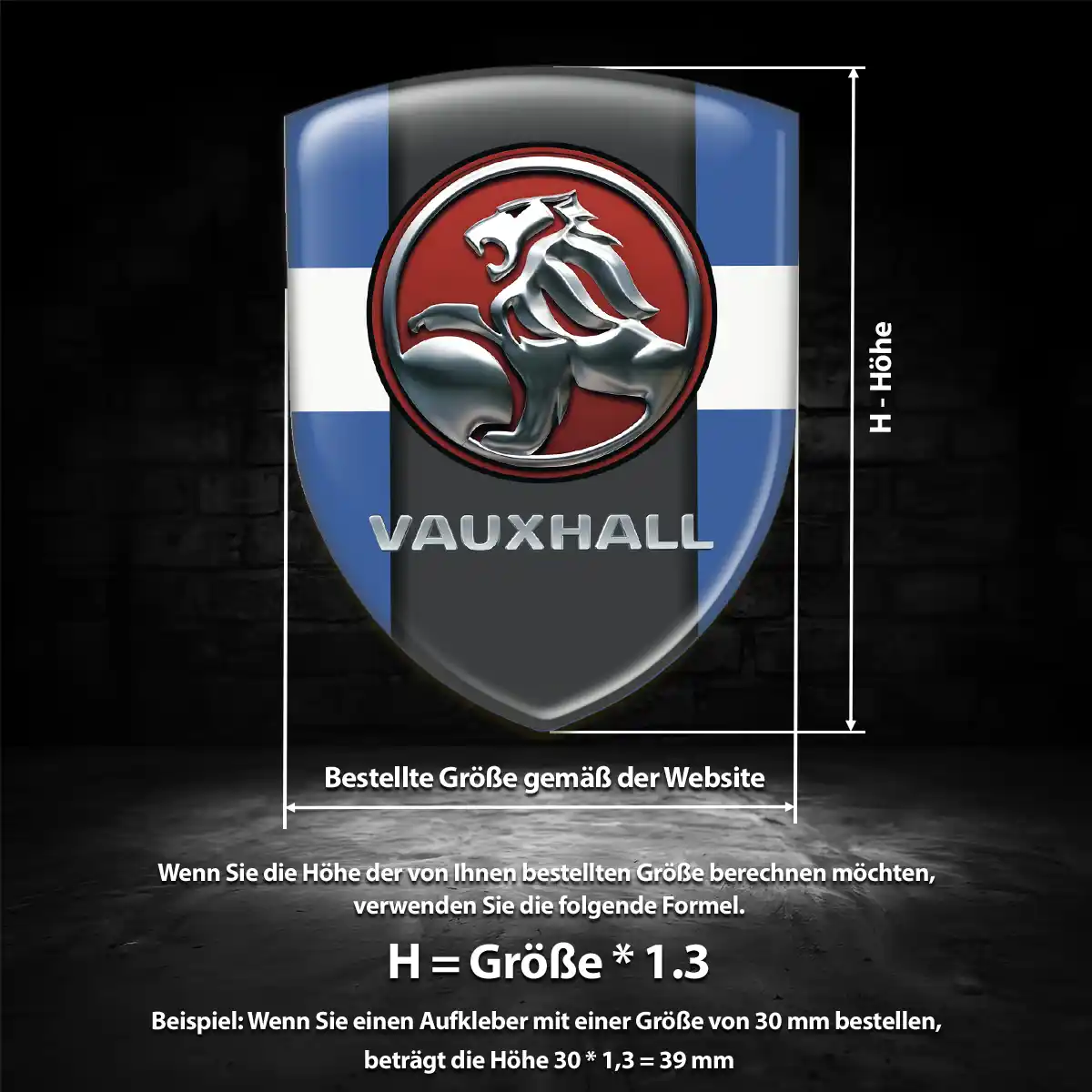 Vauxhall Emblem Wappen Limitierte Auflage