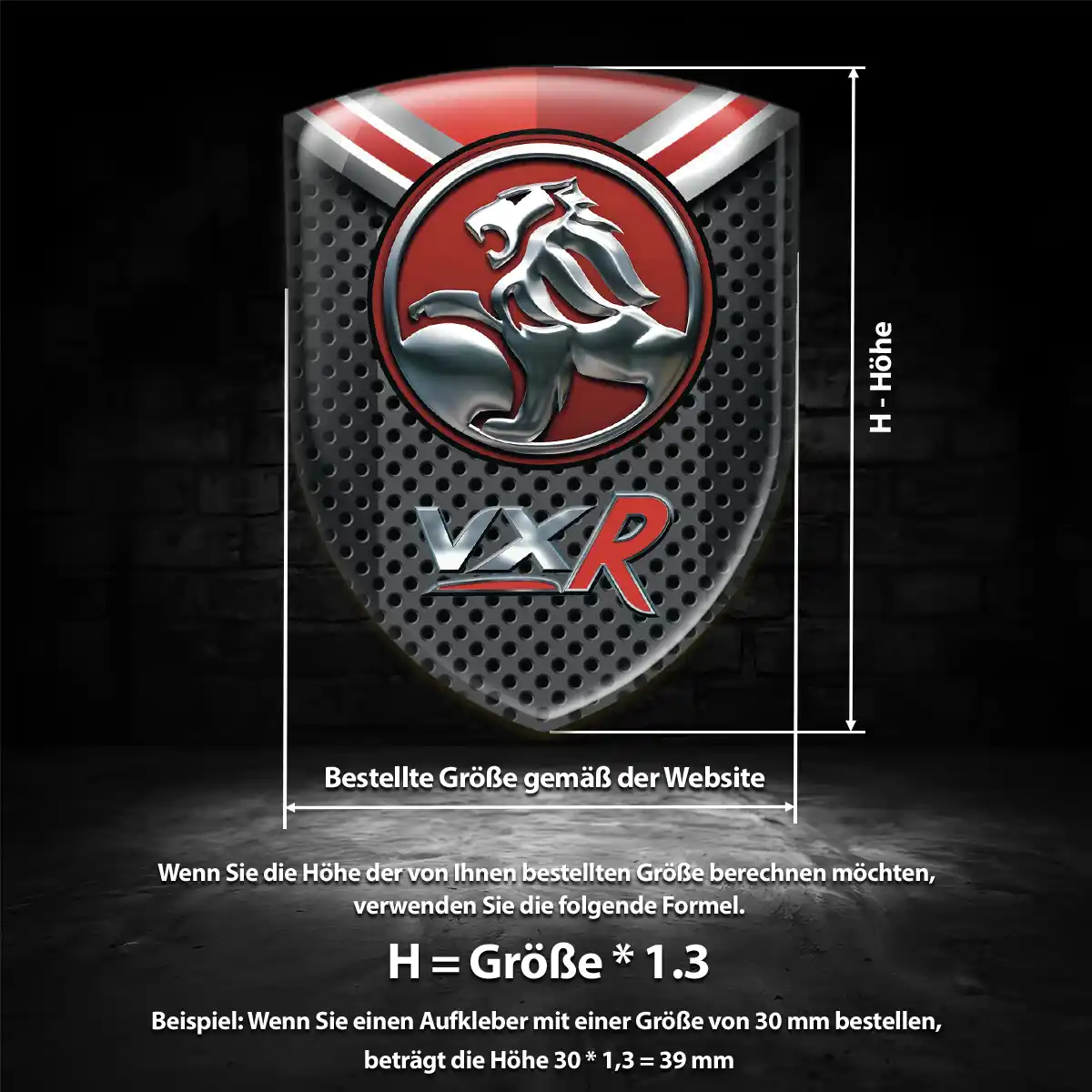 Vauxhall Emblem Wappen Premium-Edition