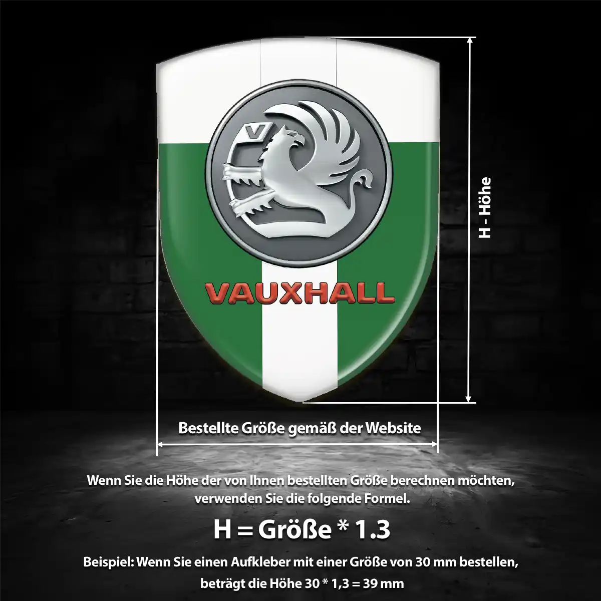 Vauxhall Emblem Wappen Premiumqualität