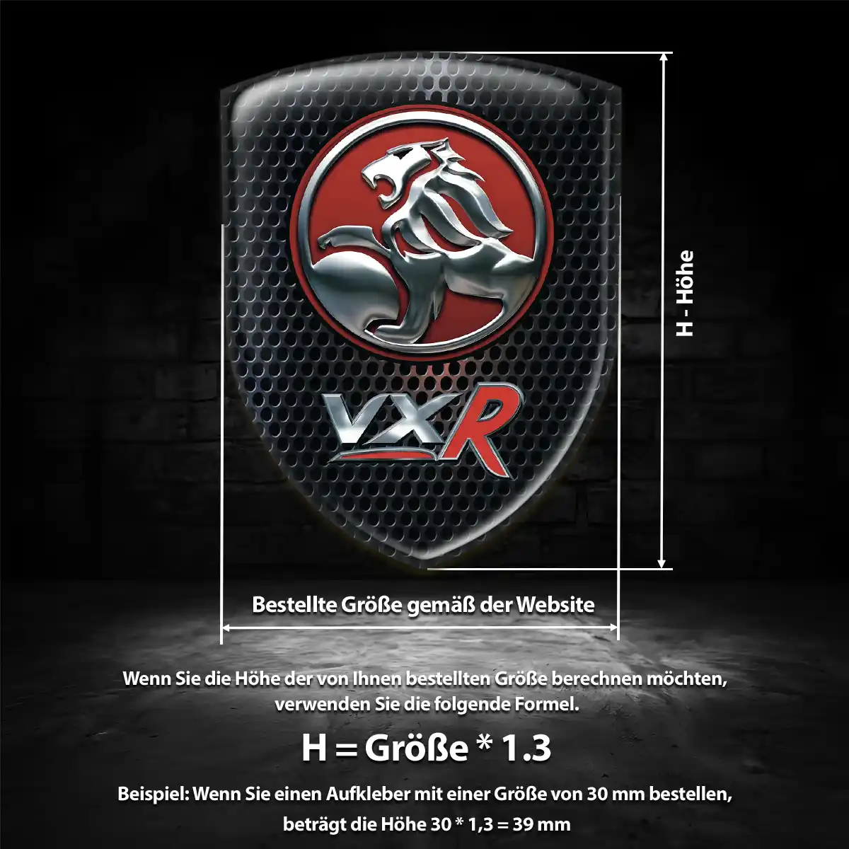 Vauxhall Emblem Wappen Tuningfahrzeug