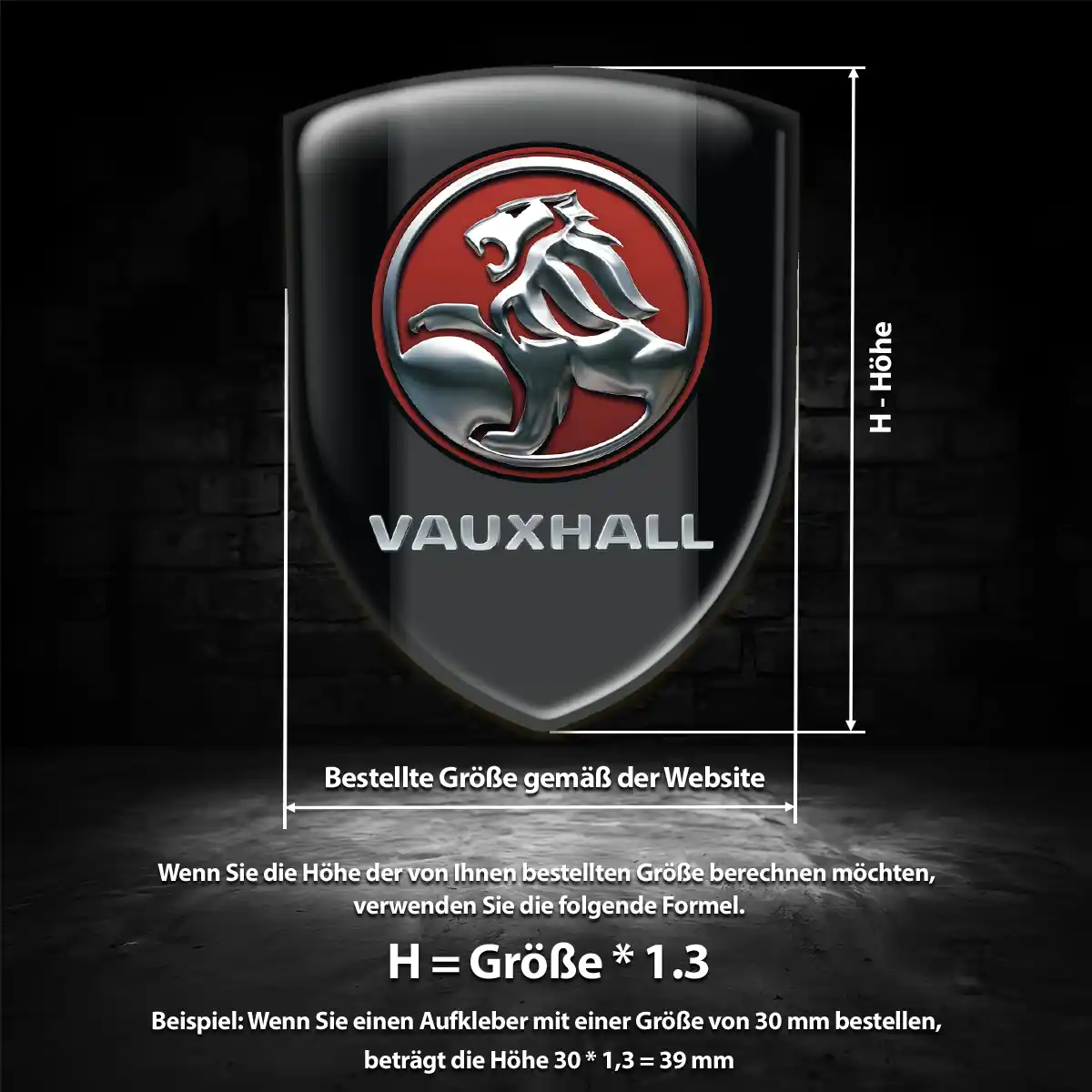 Vauxhall Embleme Auto Hochwertiges Harz