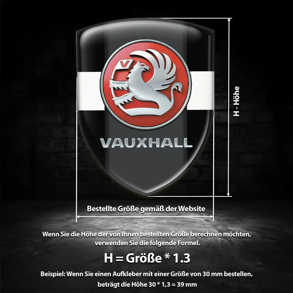 Vauxhall Embleme Auto Premiumqualität