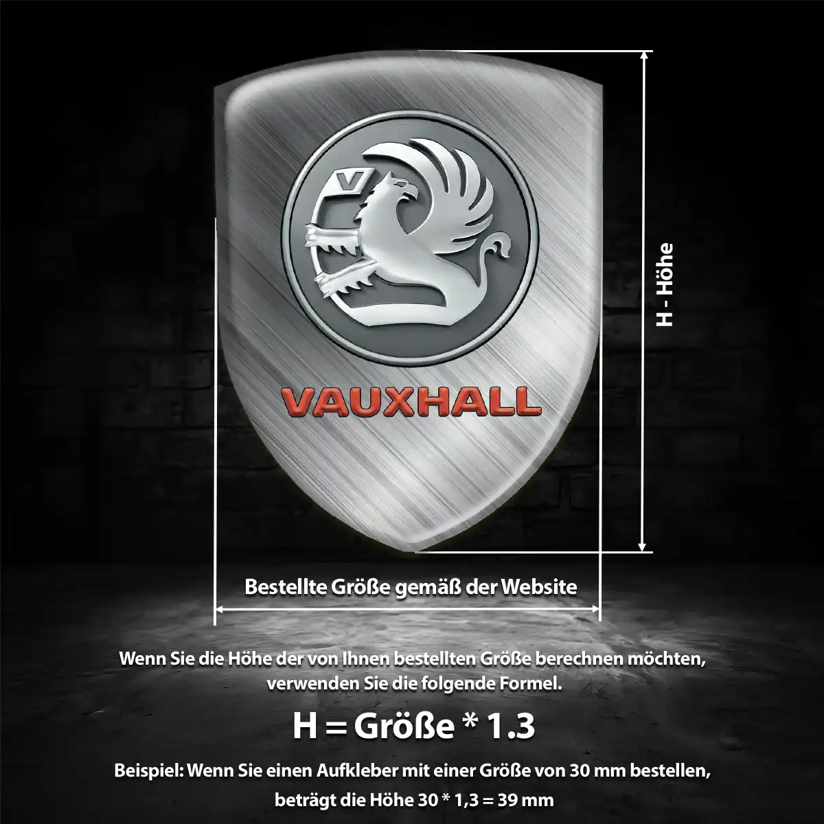 Vauxhall Embleme Hochwertiges Harz