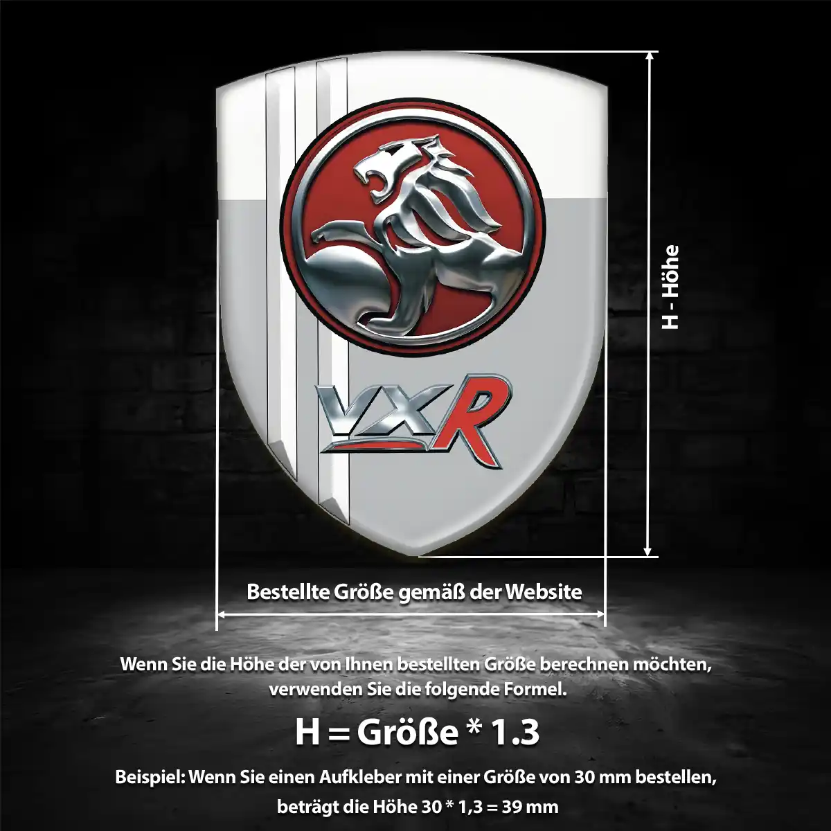 Vauxhall Embleme Silikon Aufkleber Auto Hochwertiges Harz