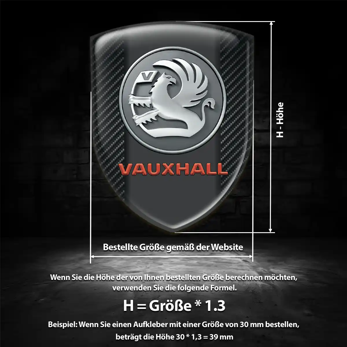Vauxhall Embleme Silikon Aufkleber Auto Modernes Design
