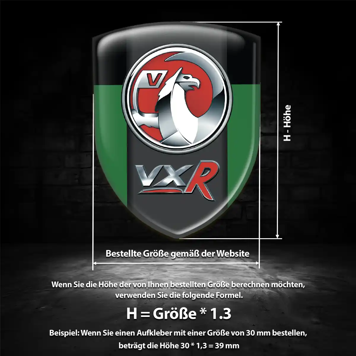 Vauxhall Embleme Silikon Aufkleber Auto Premiumqualität