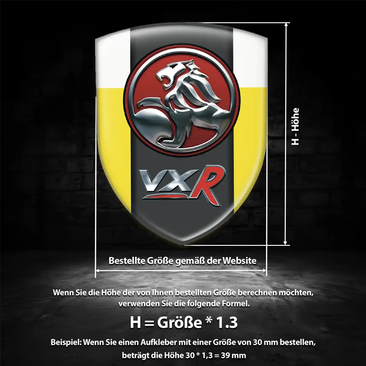 Vauxhall Embleme Silikon Aufkleber Elegantes Design
