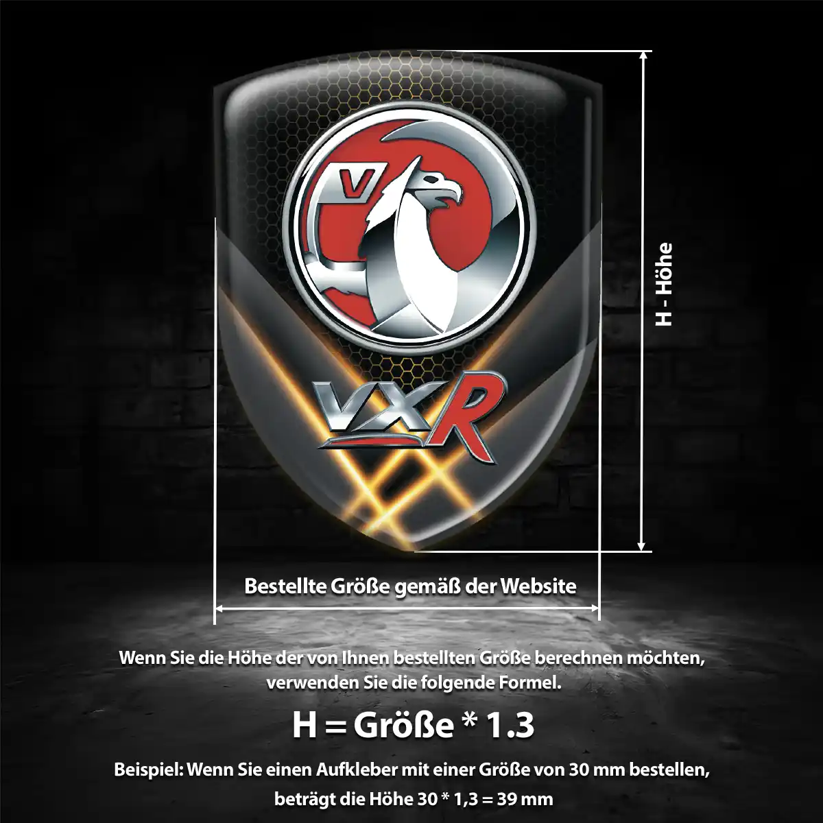 Vauxhall Embleme Silikon Aufkleber Exterieurdesign