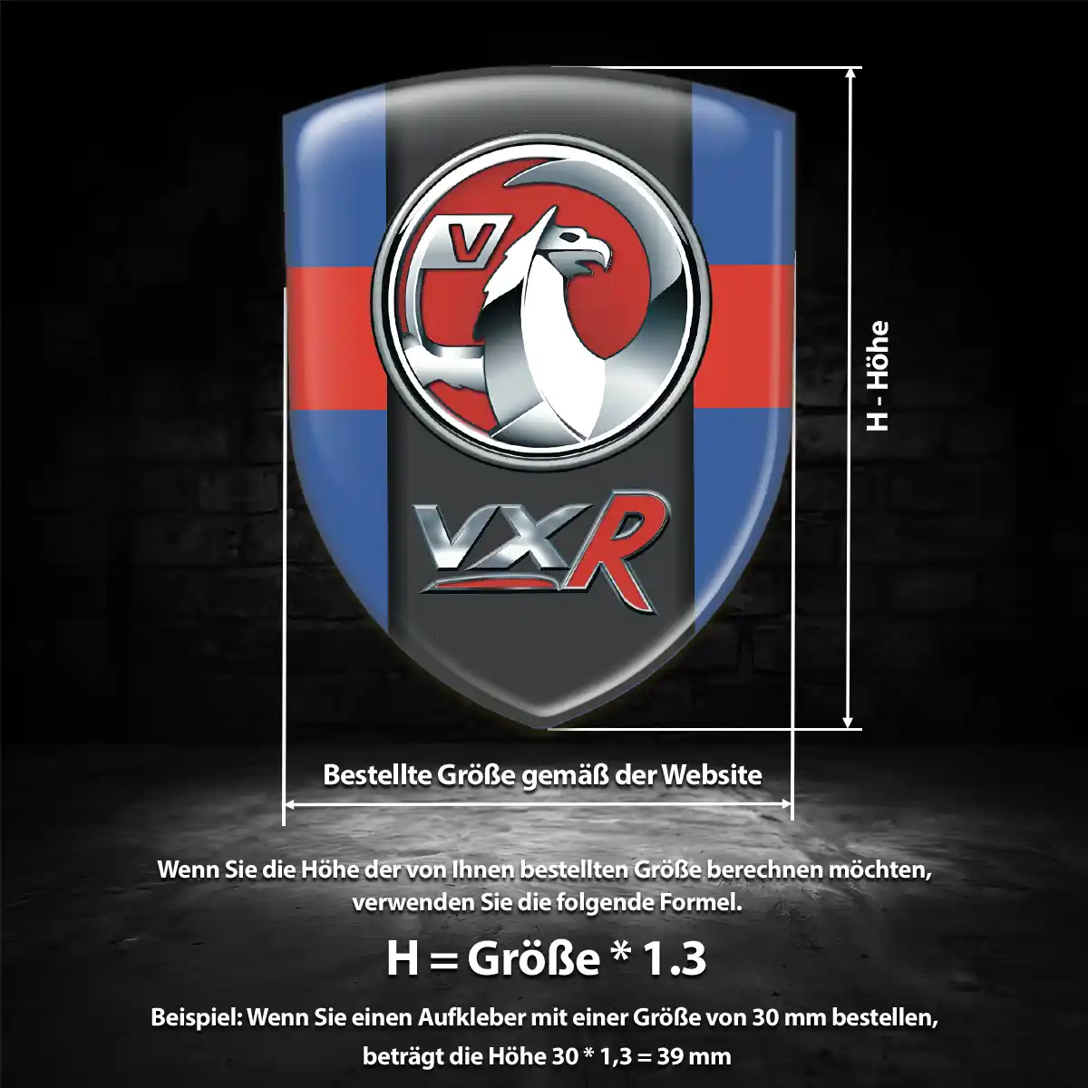Vauxhall Embleme Silikon Aufkleber Limitierte Auflage