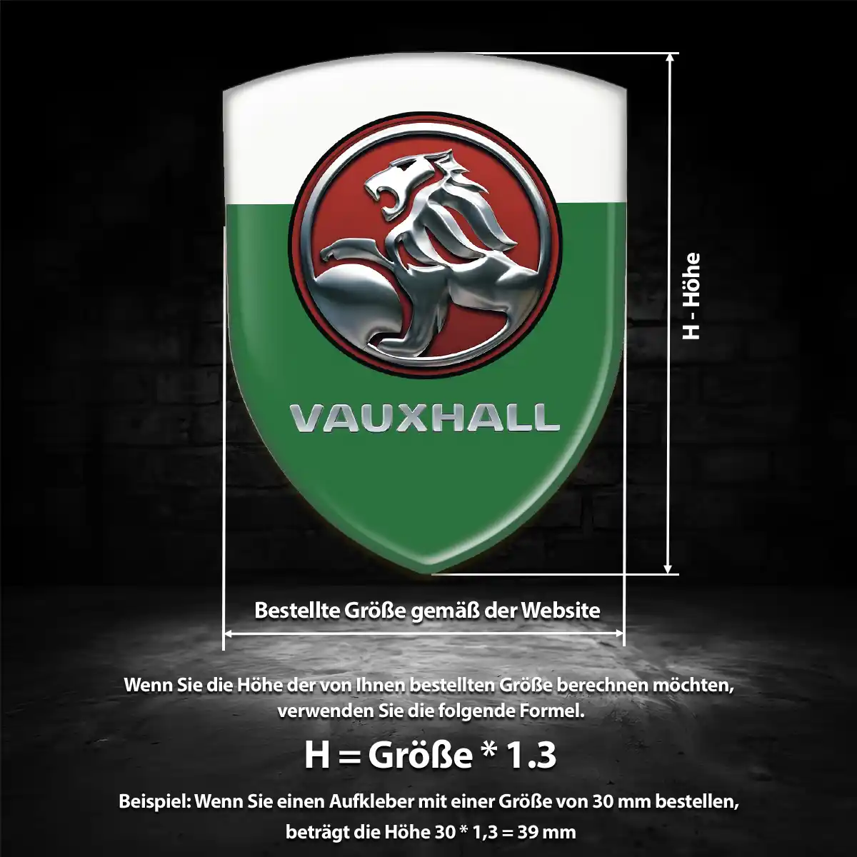 Vauxhall Silikon Aufkleber Auto Tuningfahrzeug