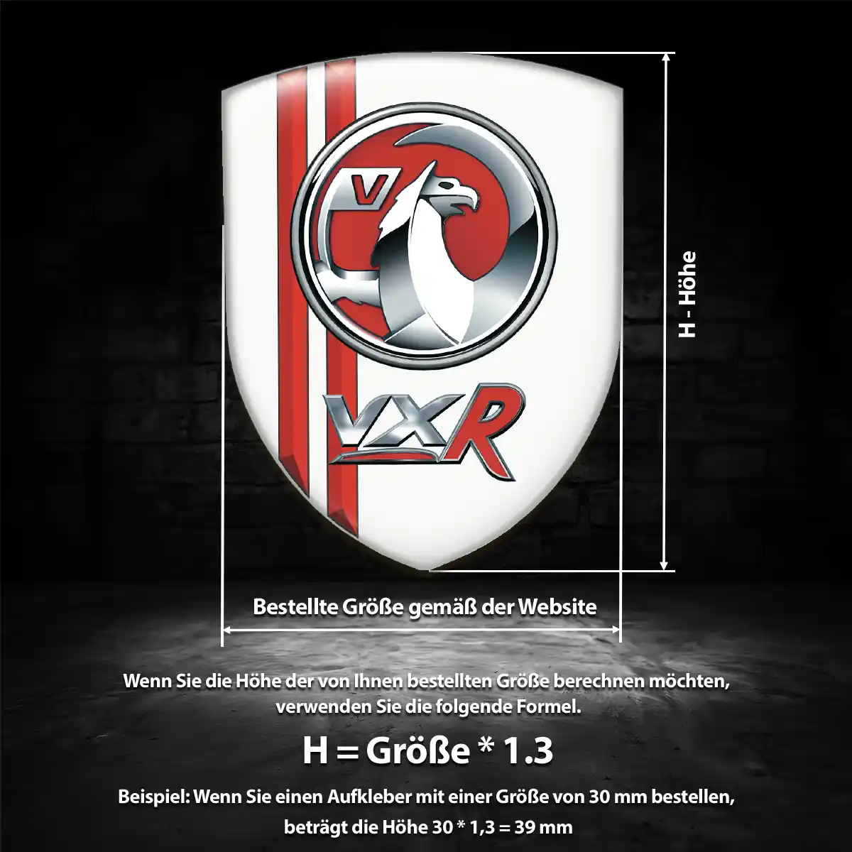 Vauxhall Silikon Aufkleber Embleme Anspruchsvolles Design