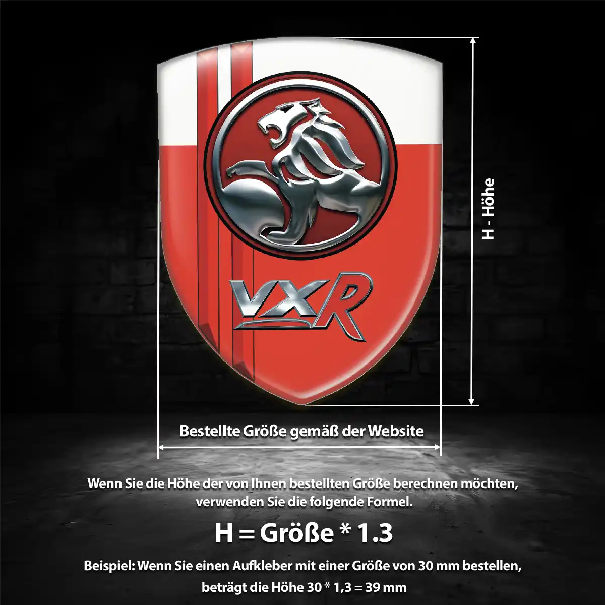 Vauxhall Silikon Aufkleber Embleme Ausdrucksstarkes Design