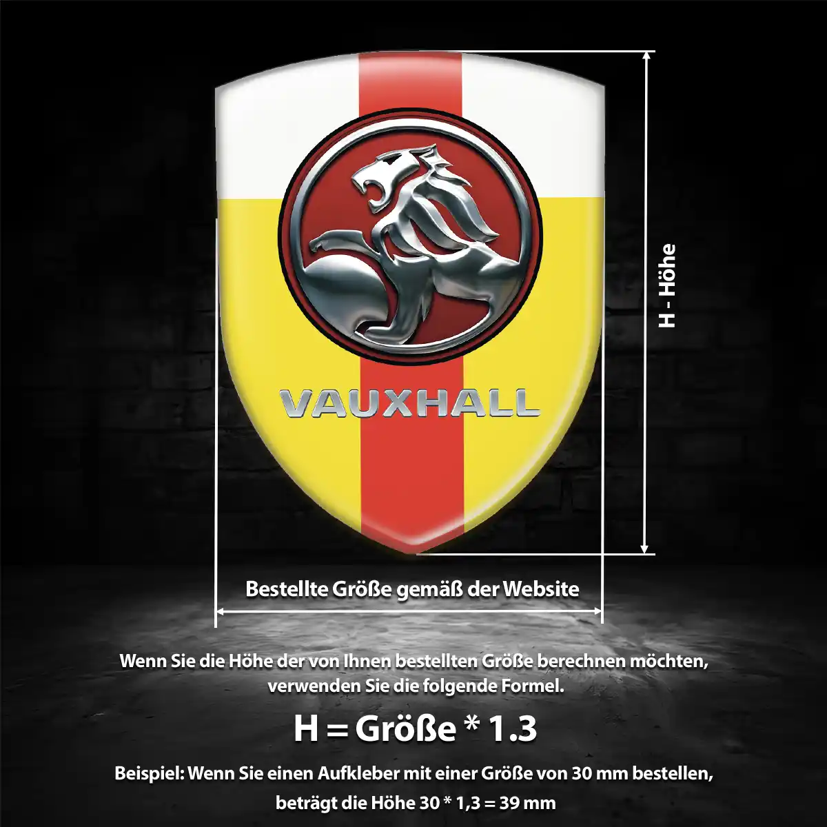 Vauxhall Silikon Aufkleber Embleme Auto Stilvolles Design