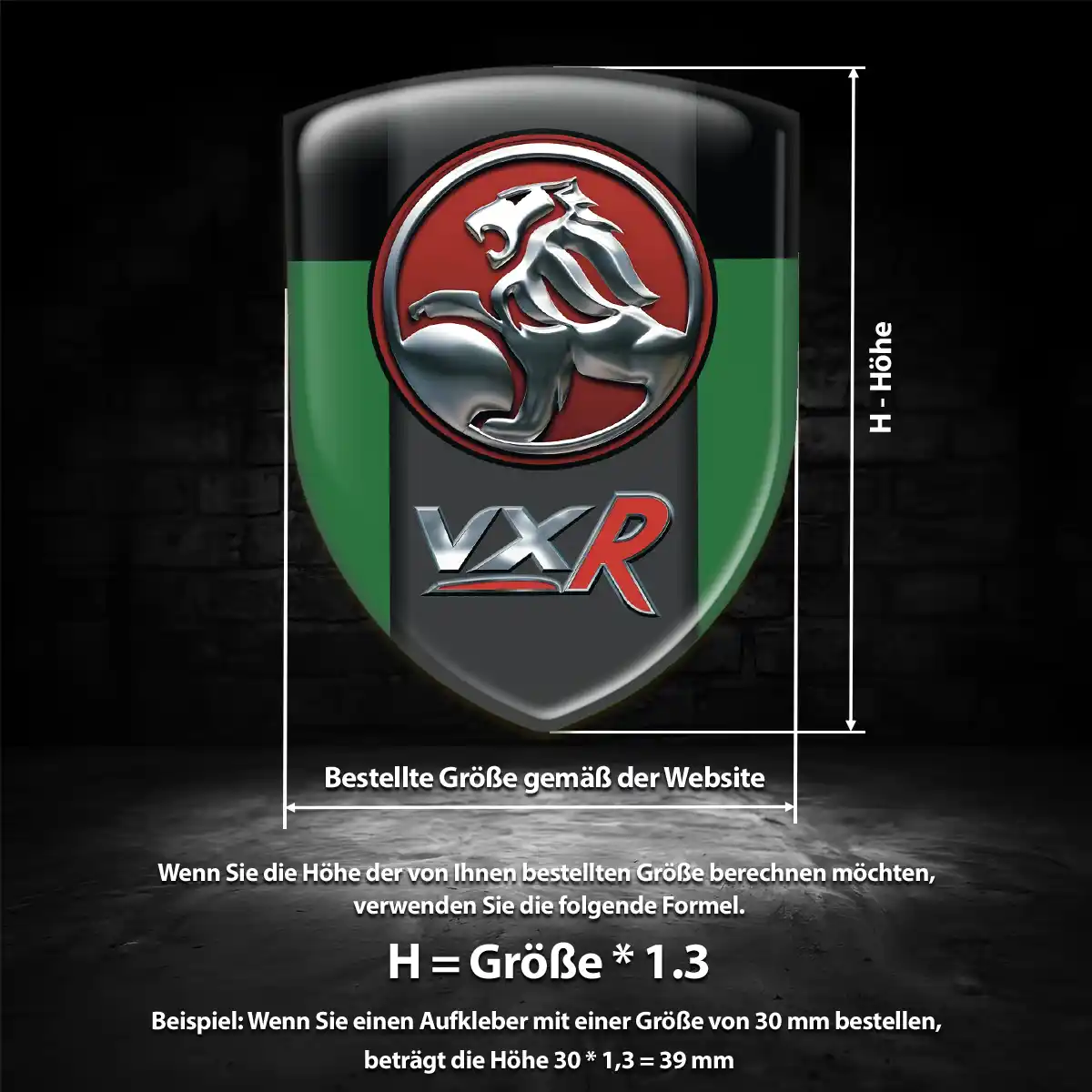 Vauxhall Silikon Aufkleber Embleme Modernes Design