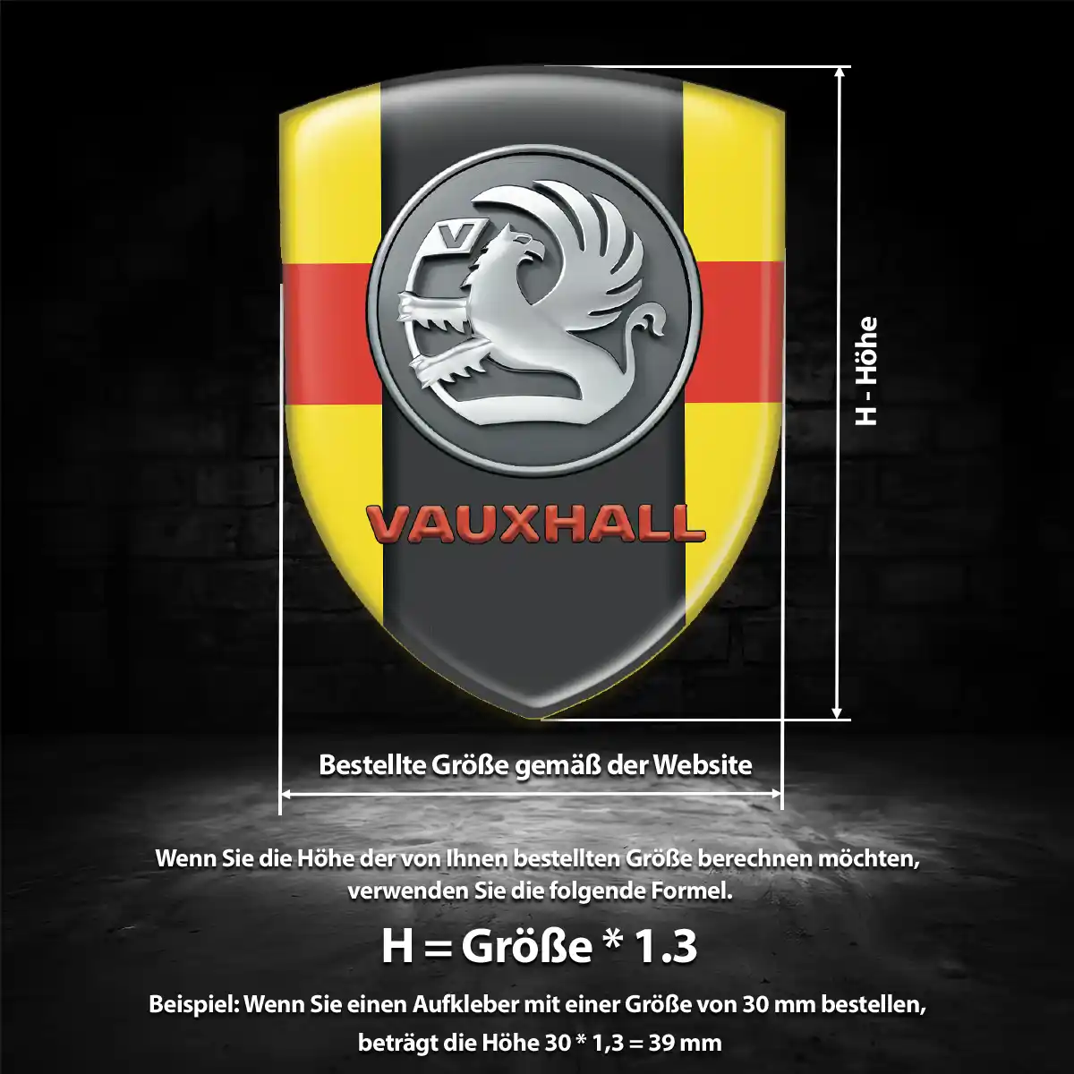 Vauxhall Silikon Aufkleber Interieurdesign