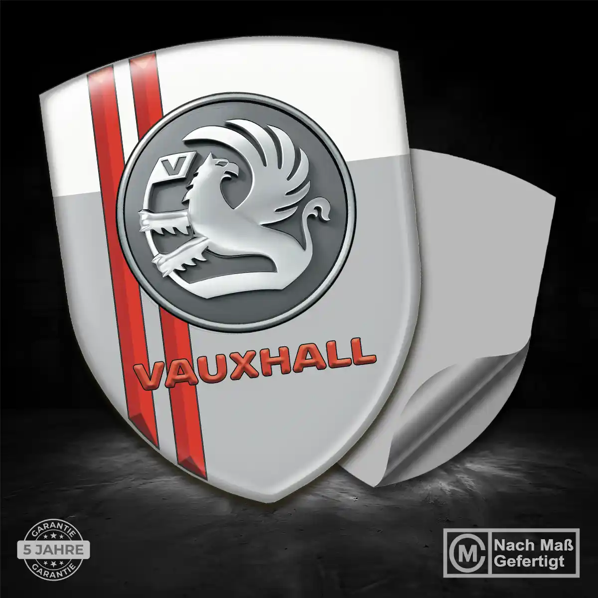 Vauxhall Silikon Aufkleber Wappen Auto Markenedition
