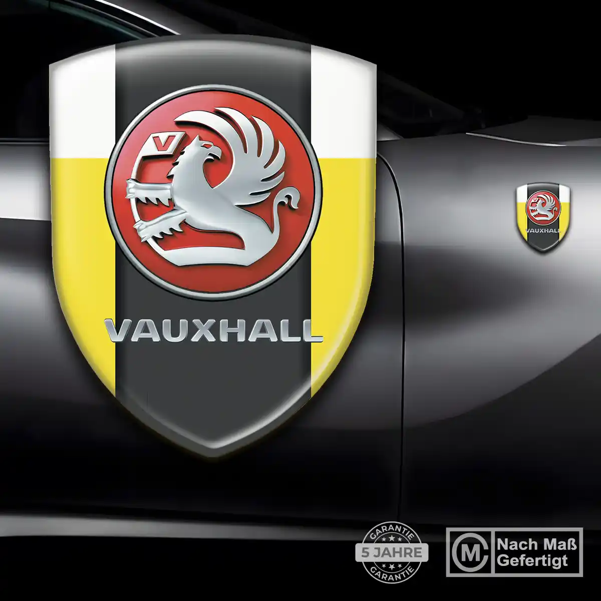 Vauxhall Silikon Aufkleber Wappen Elegantes Design
