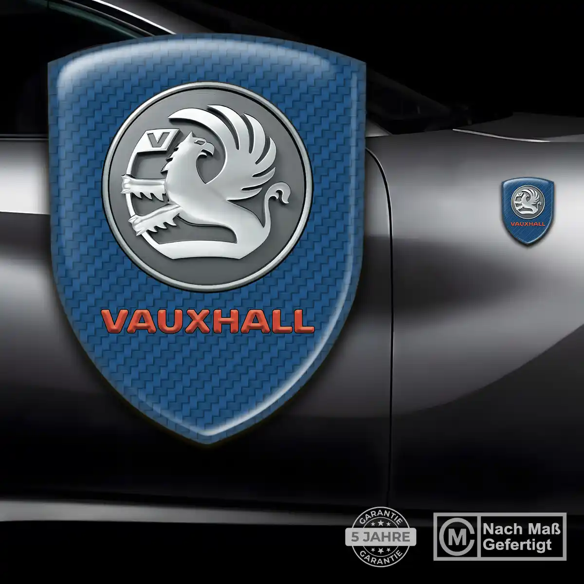 Vauxhall Silikon Aufkleber Wappen Premium-Edition