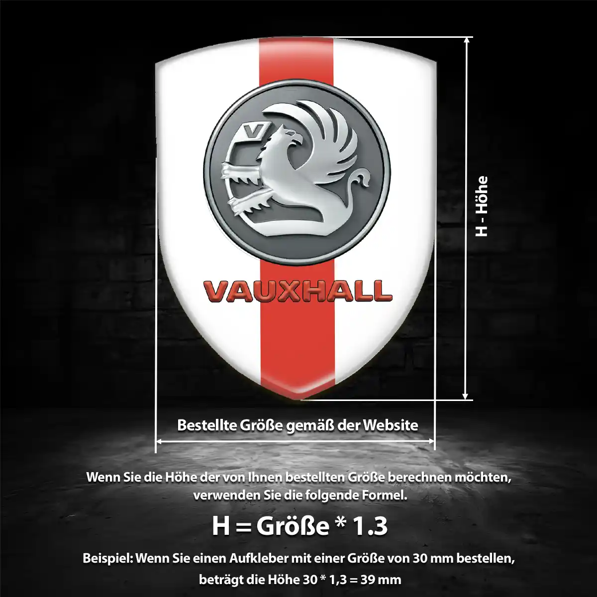 Vauxhall Wappen Aufkleber Auto Edles Design