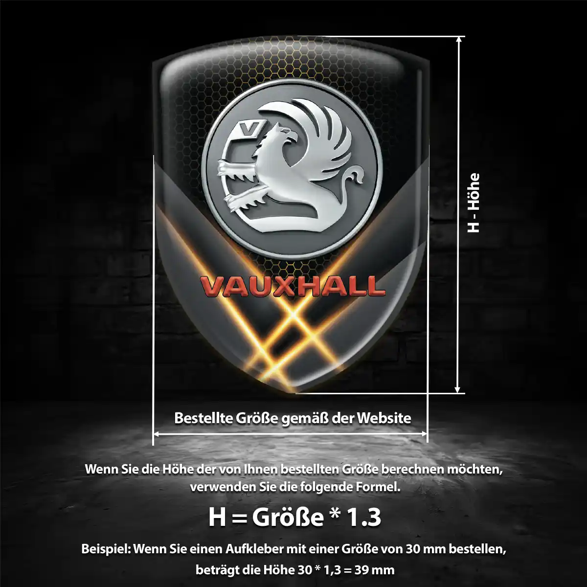 Vauxhall Wappen Aufkleber Auto Interieurdesign