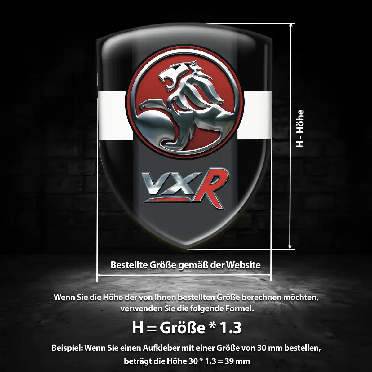 Vauxhall Wappen Aufkleber Auto Premium-Edition