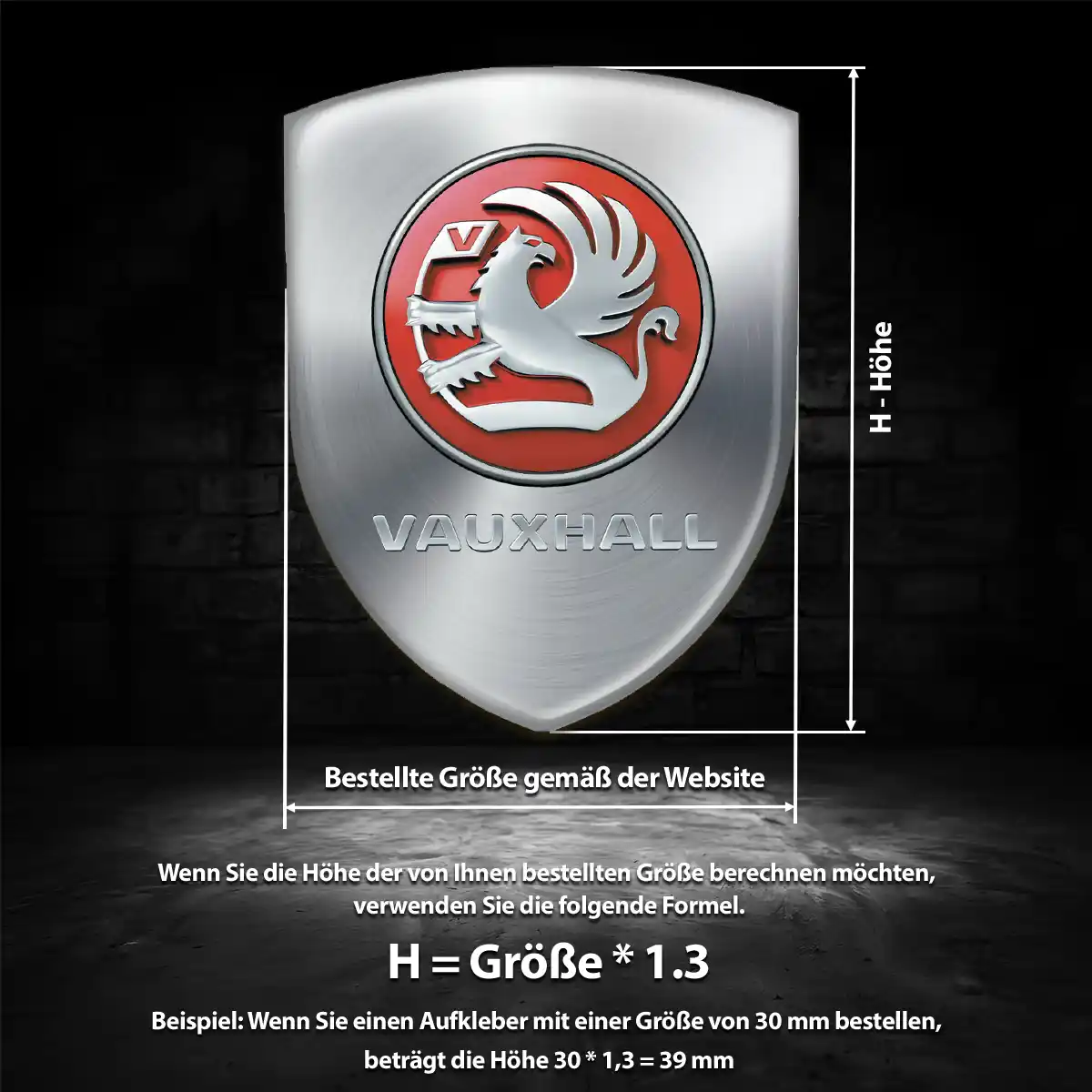 Vauxhall Wappen Aufkleber Auto Tuningfahrzeug