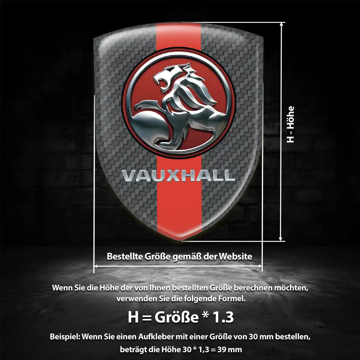 Vauxhall Wappen Aufkleber Emblem Auto Exterieurdesign