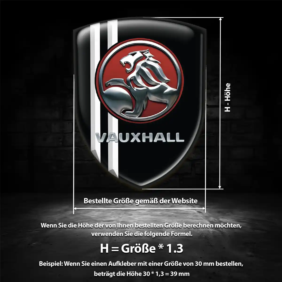 Vauxhall Wappen Aufkleber Emblem Auto Markenedition